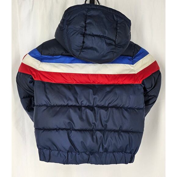 LEVI STRAUSS & CO Boys 4T Blue with Red/White/Blue Striped Puffer Jacket Levi's - Picture 3 of 13